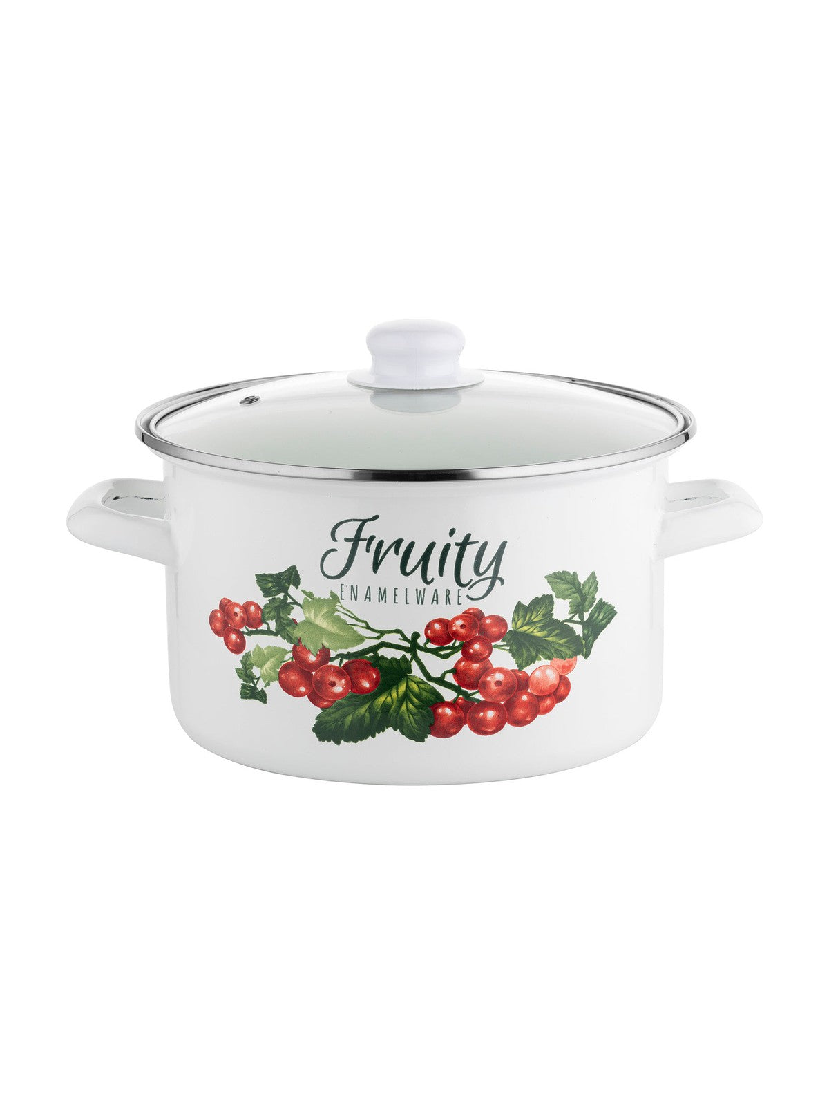 Garnek emaliowany prosty kalina 22cm 4,8l z/p v.2