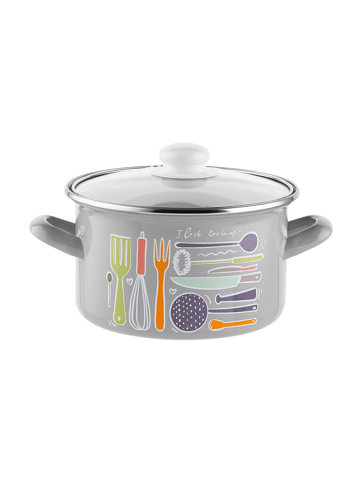 Garnek emaliowany prosty staffio 18cm 2,6l z/p