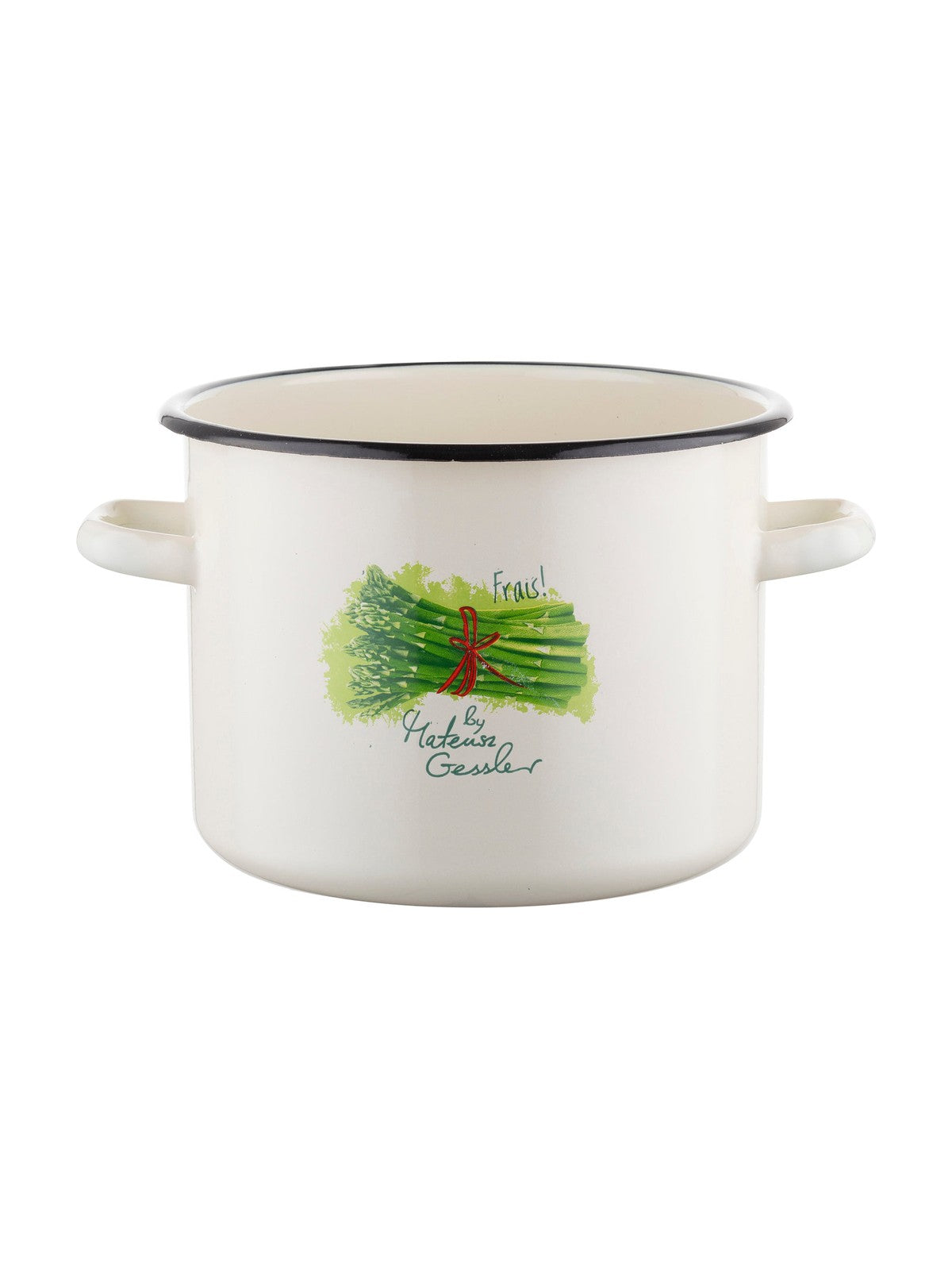 Garnek emaliowany prosty szparagi 20cm 4,8l