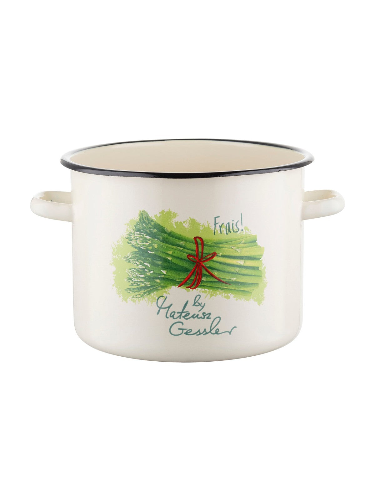 Garnek emaliowany prosty szparagi 22cm 6,4l