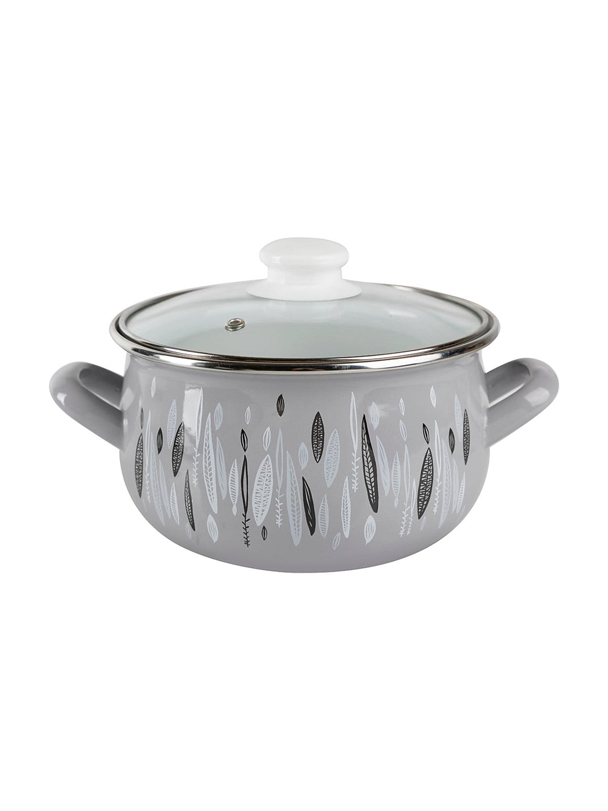 Garnek emaliowany pyza autumn 20cm 4,2l z/p szary