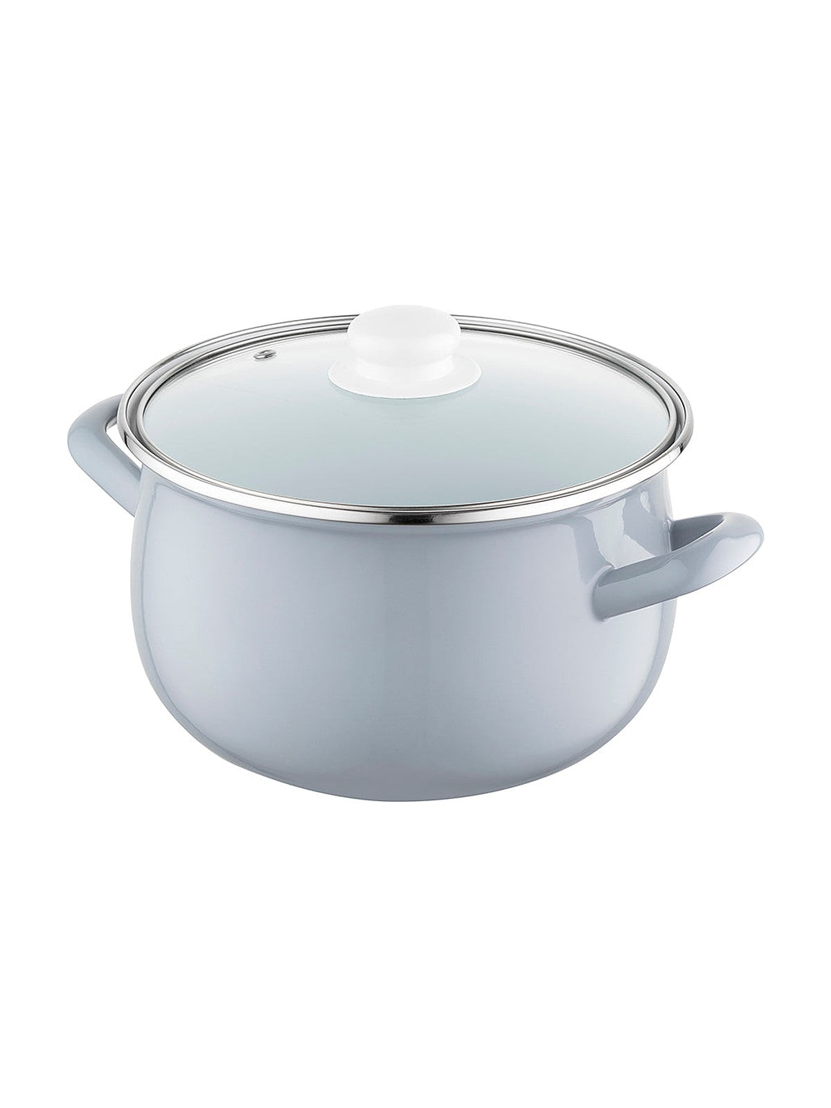 Garnek emaliowany pyza gris 20cm 4,2l z/p szary