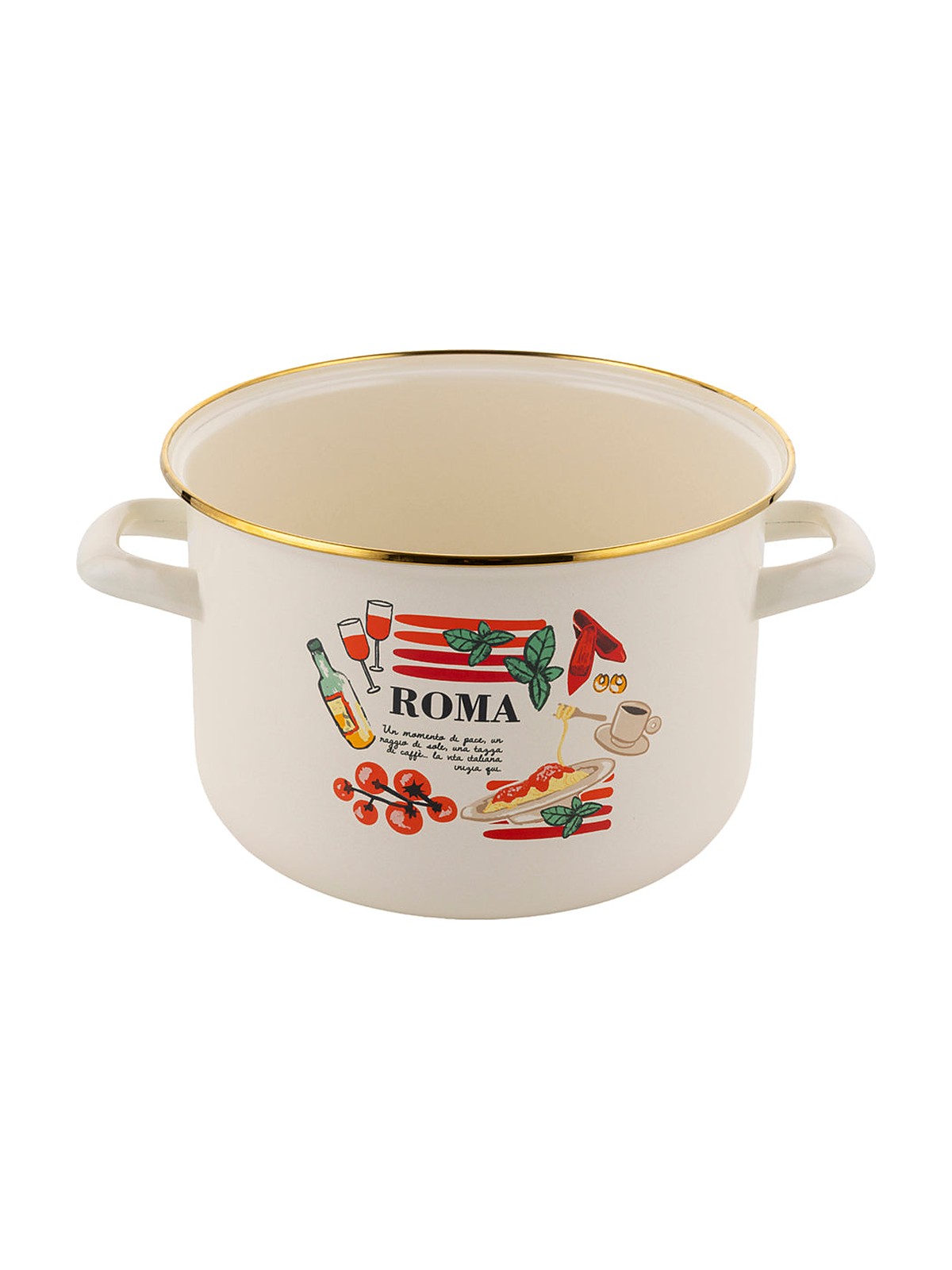 Garnek emaliowany romano 22cm 5,4l