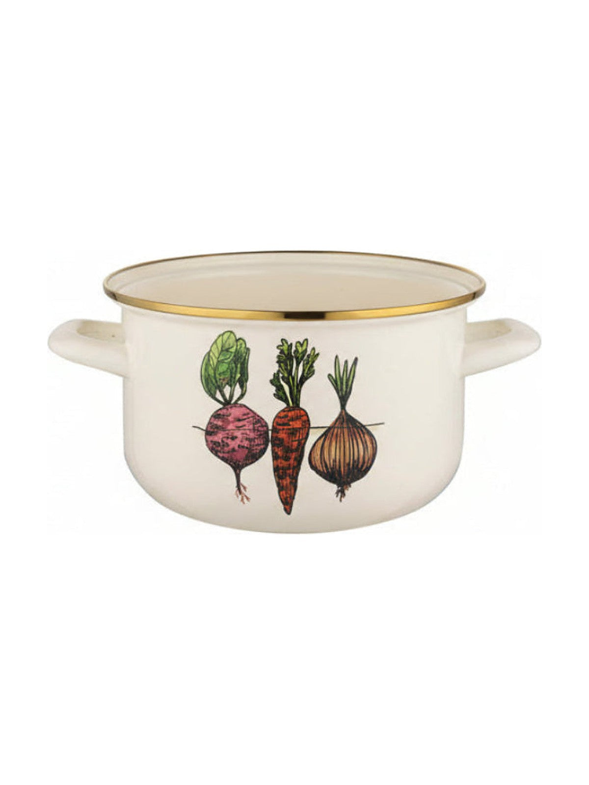 Garnek emaliowany warzywka 16 cm 2 l