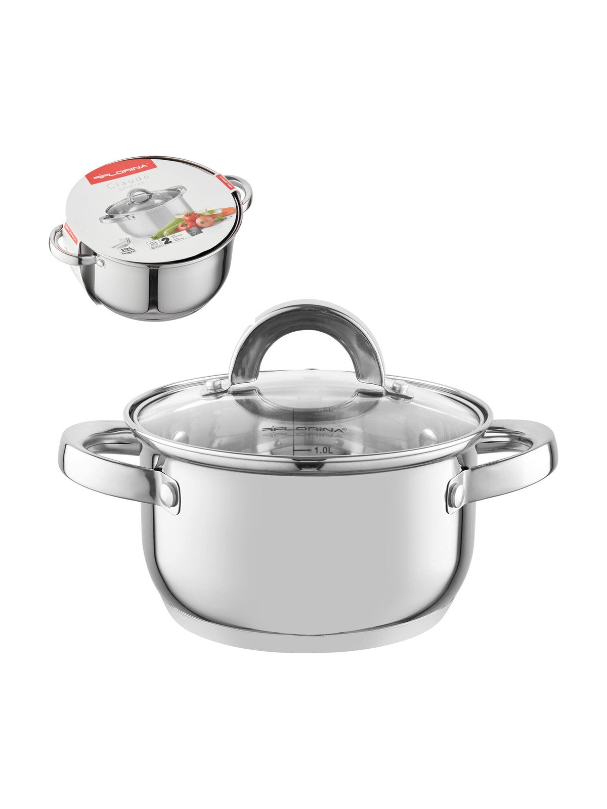 Garnek nierdzewny claude 16cm 1,9l z/p
