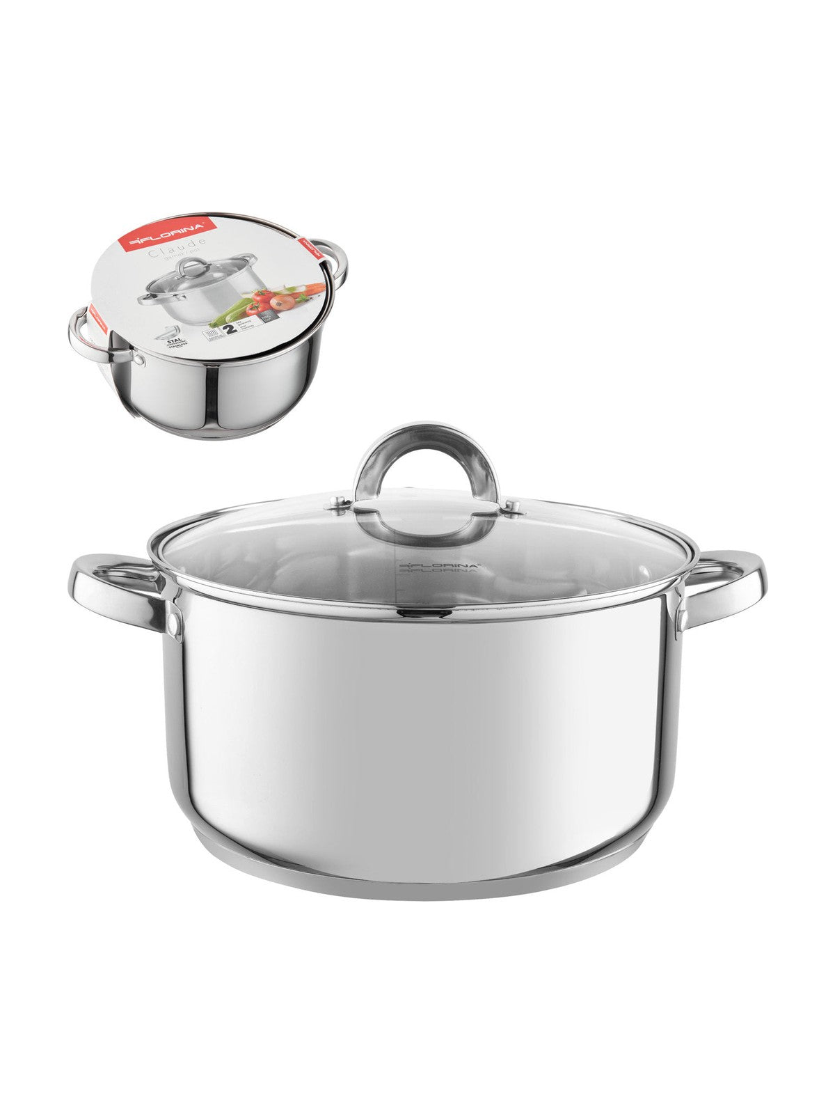Garnek nierdzewny claude 26cm 7,25l z/p