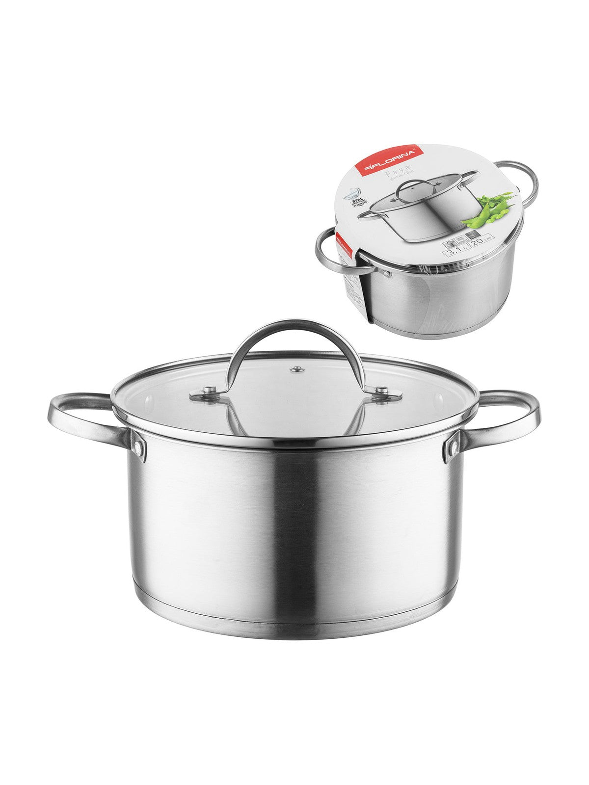 Garnek nierdzewny fava 20cm 3,1l z/p