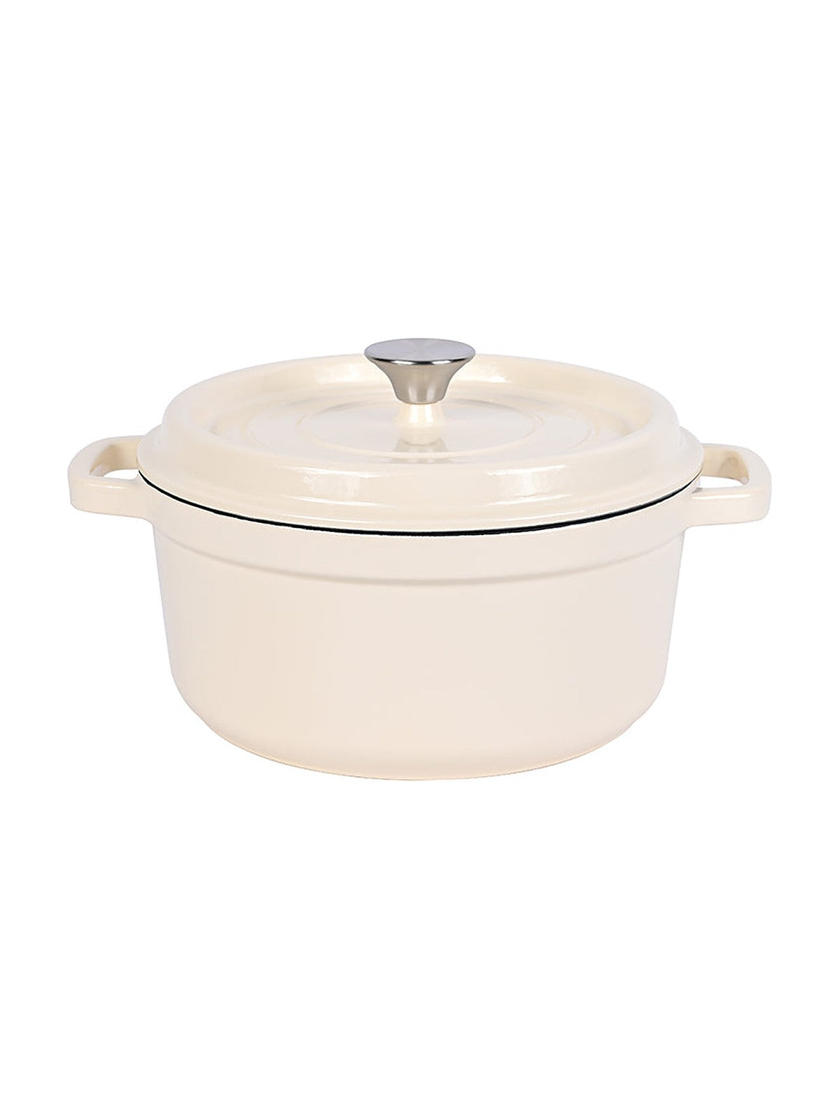 GARNEK ŻELIWNY HIERRO 26X11,5CM 4,7L Z/P BEŻOWY MG