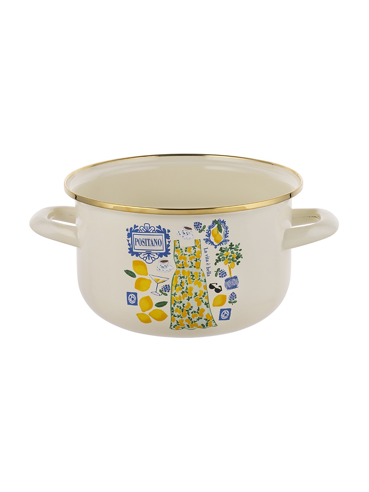 Garnki emaliowane positano 20cm 4l