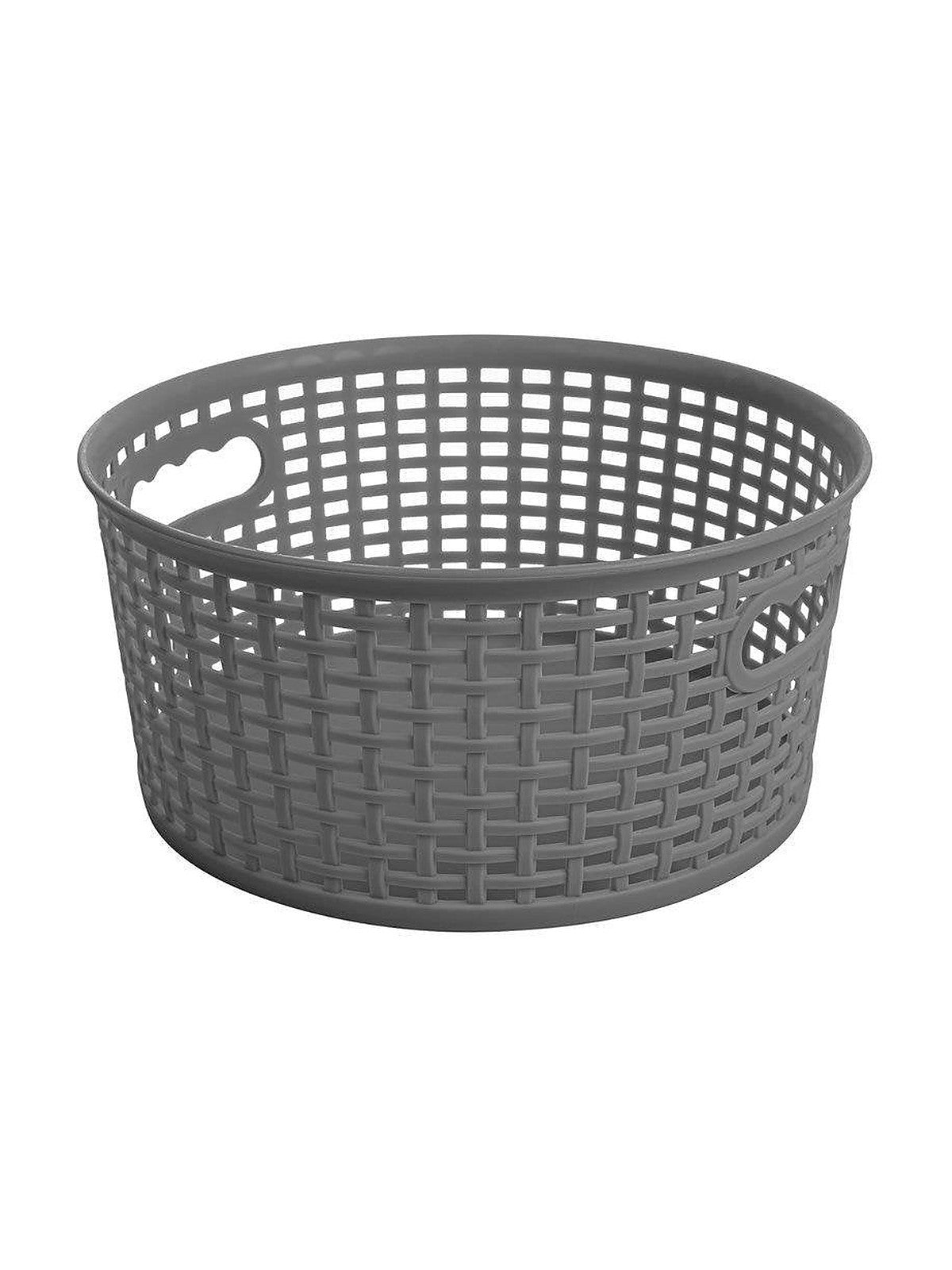 Koszyk rattan okrągły capri 4,5l szary