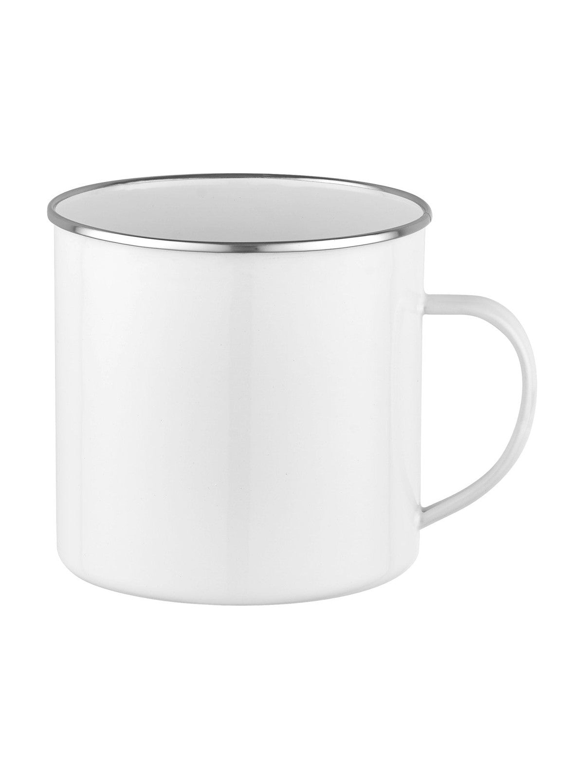 Kubek emaliowany 12cm 1,1l 101p biało-kremowy