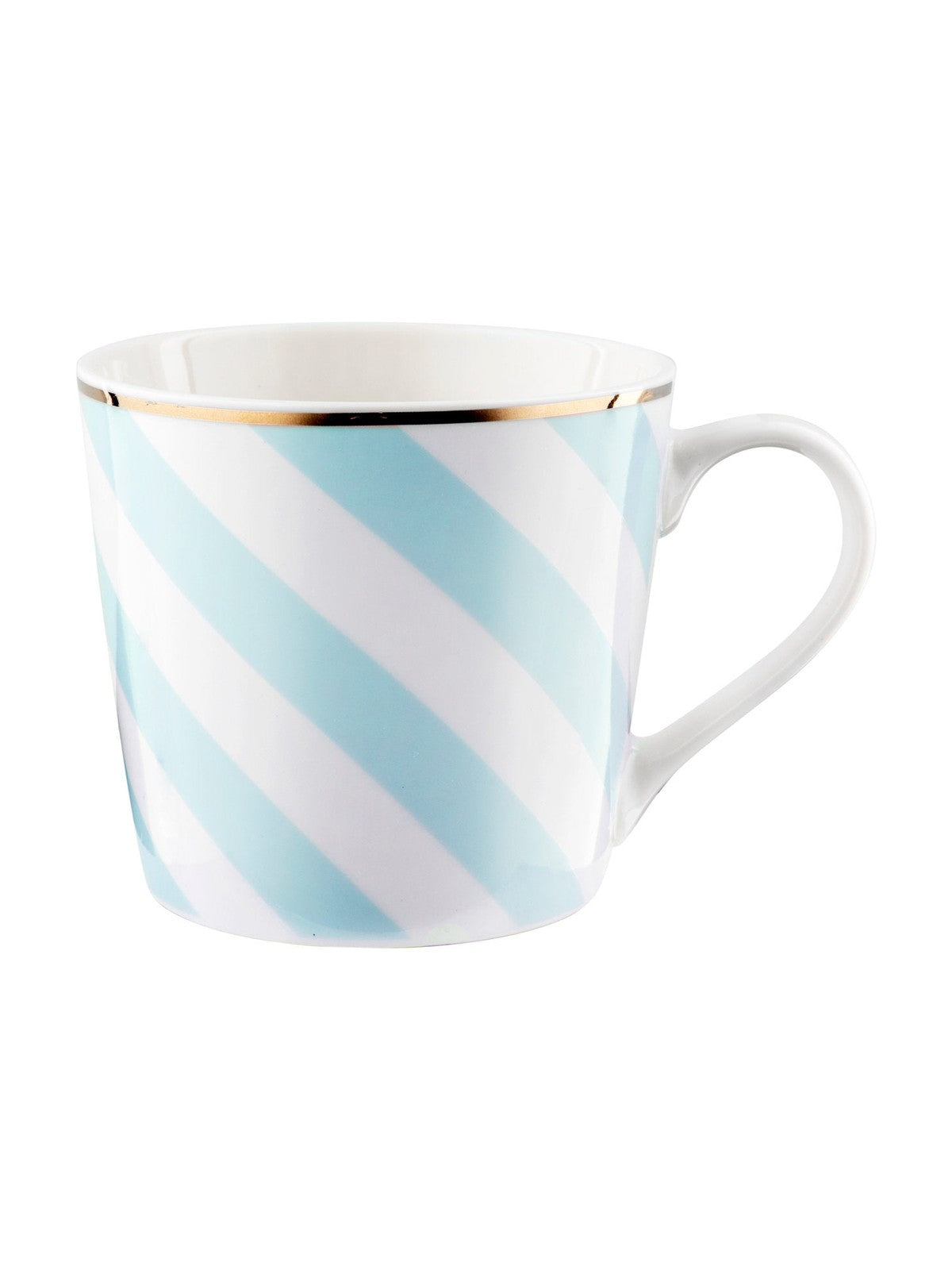 Kubek geometric paski niebieskie 400ml