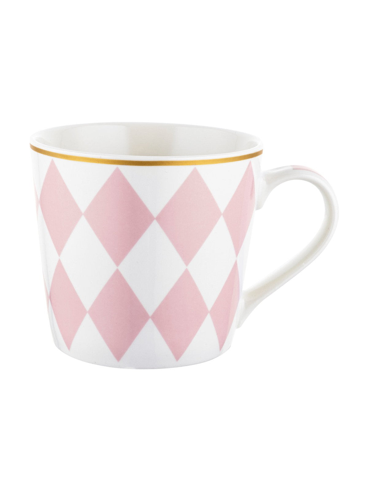 Kubek geometric romby różowe 400ml