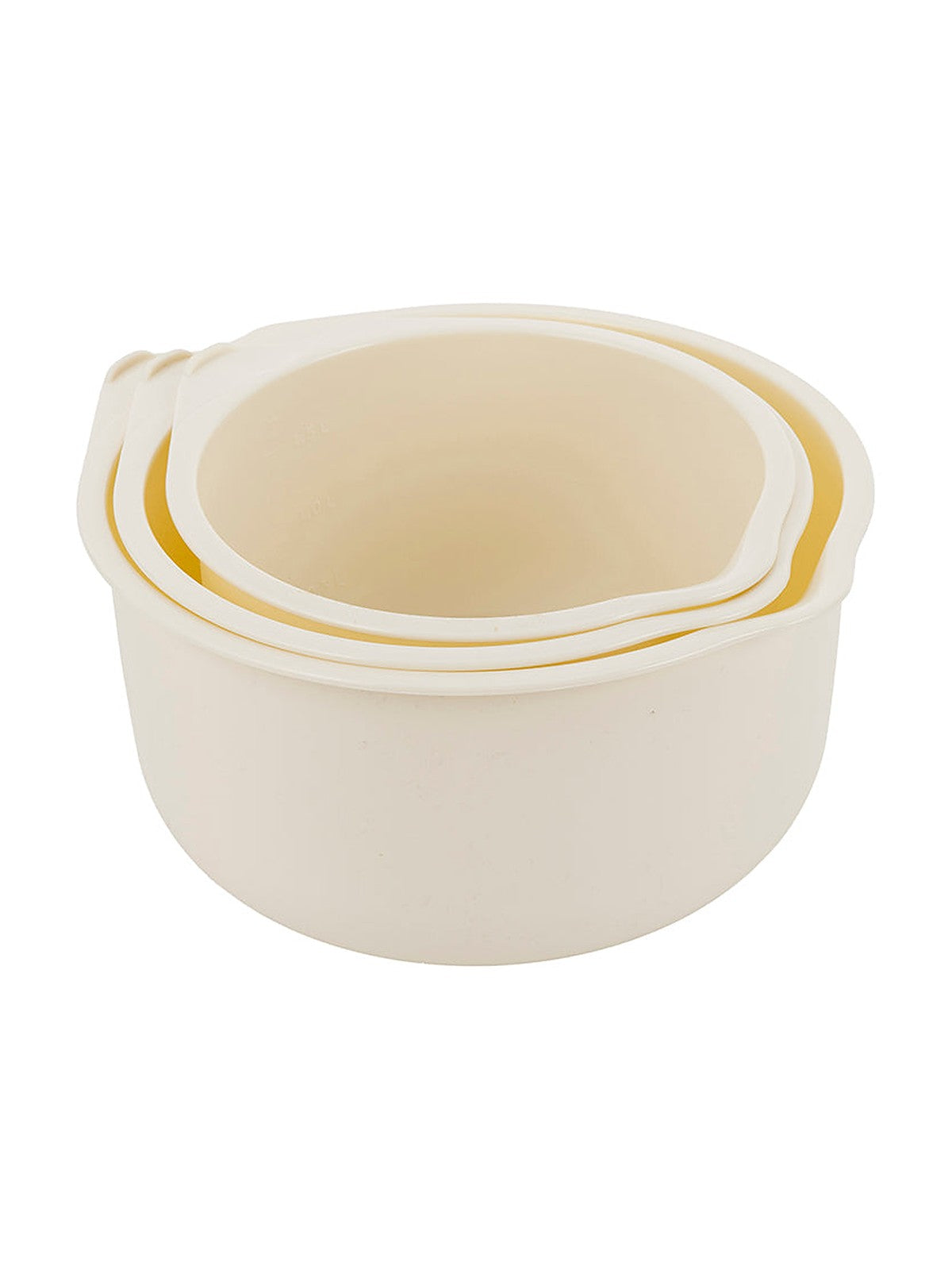 Miska plastikowa kpl. 3szt 17cm 19cm 22cm kremowy