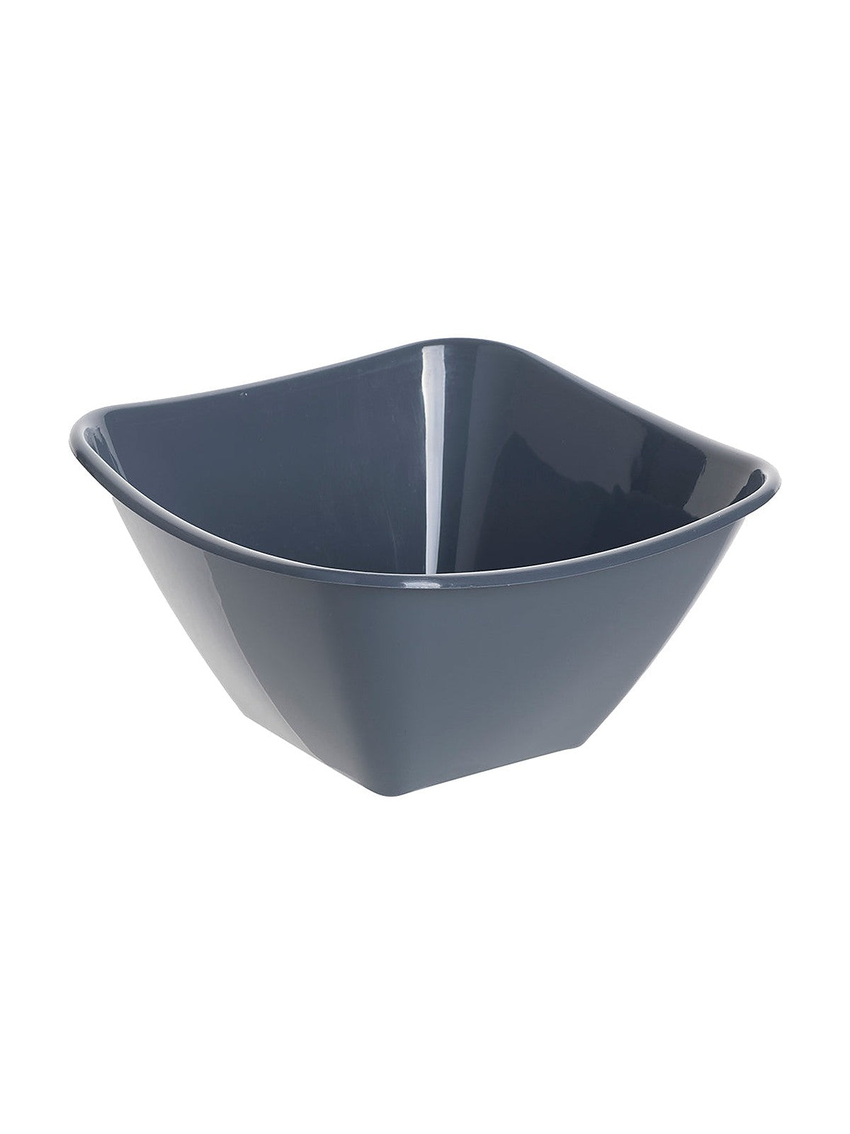 Miska plastikowa kwadrat 26cm ciemny szary