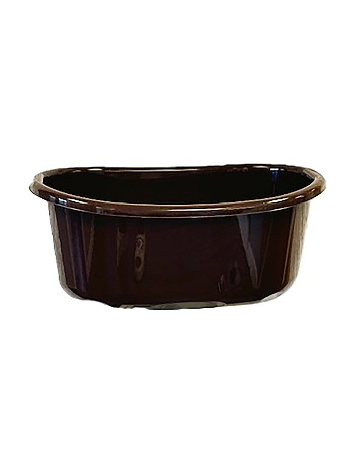 Miska plastikowa owalna z uszami 30l brązowa