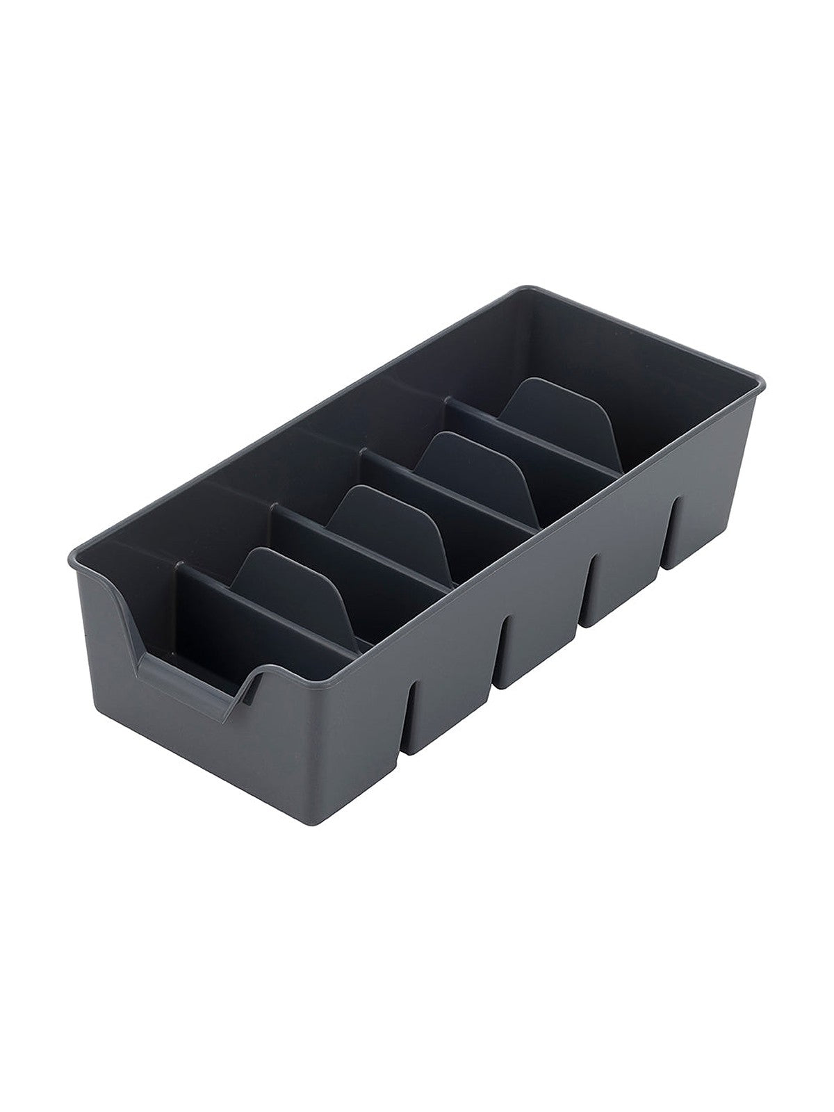 Organizer plastikowy l 30x14x7,5cm ciemny szary