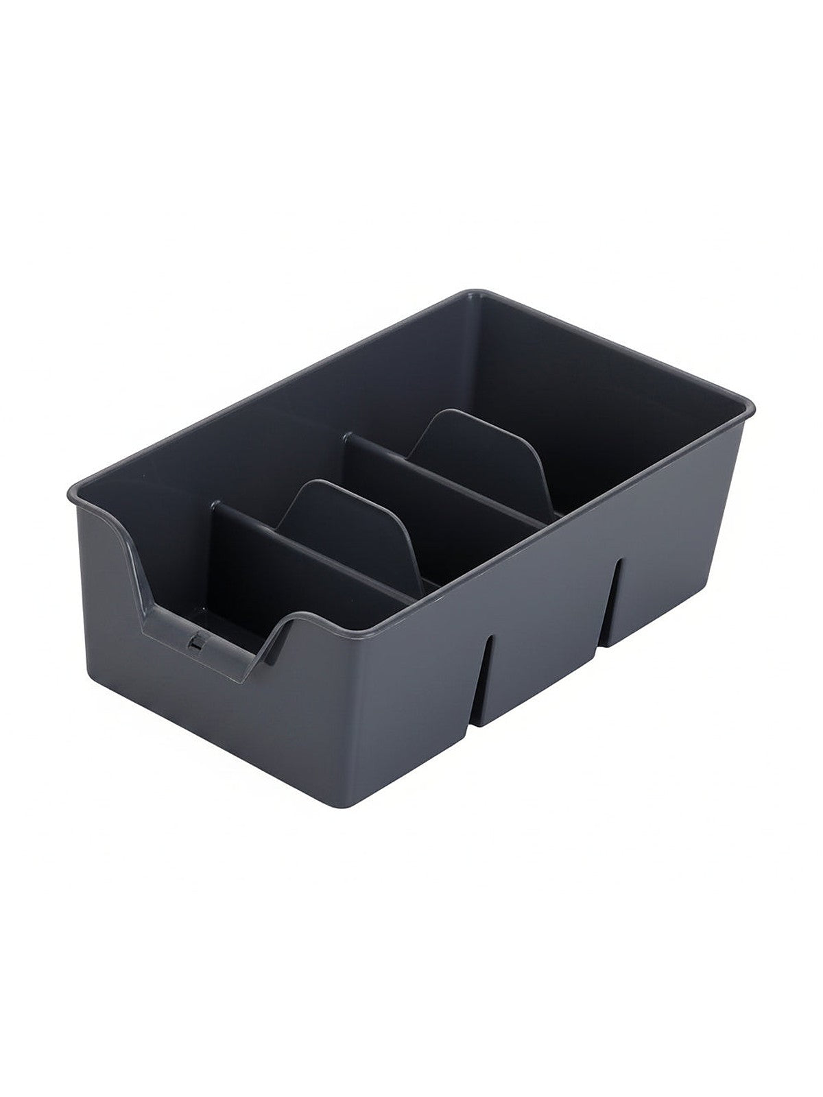 ORGANIZER PLASTIKOWY S 22X13,5X7,5CM CIEMNY SZARY -BEN