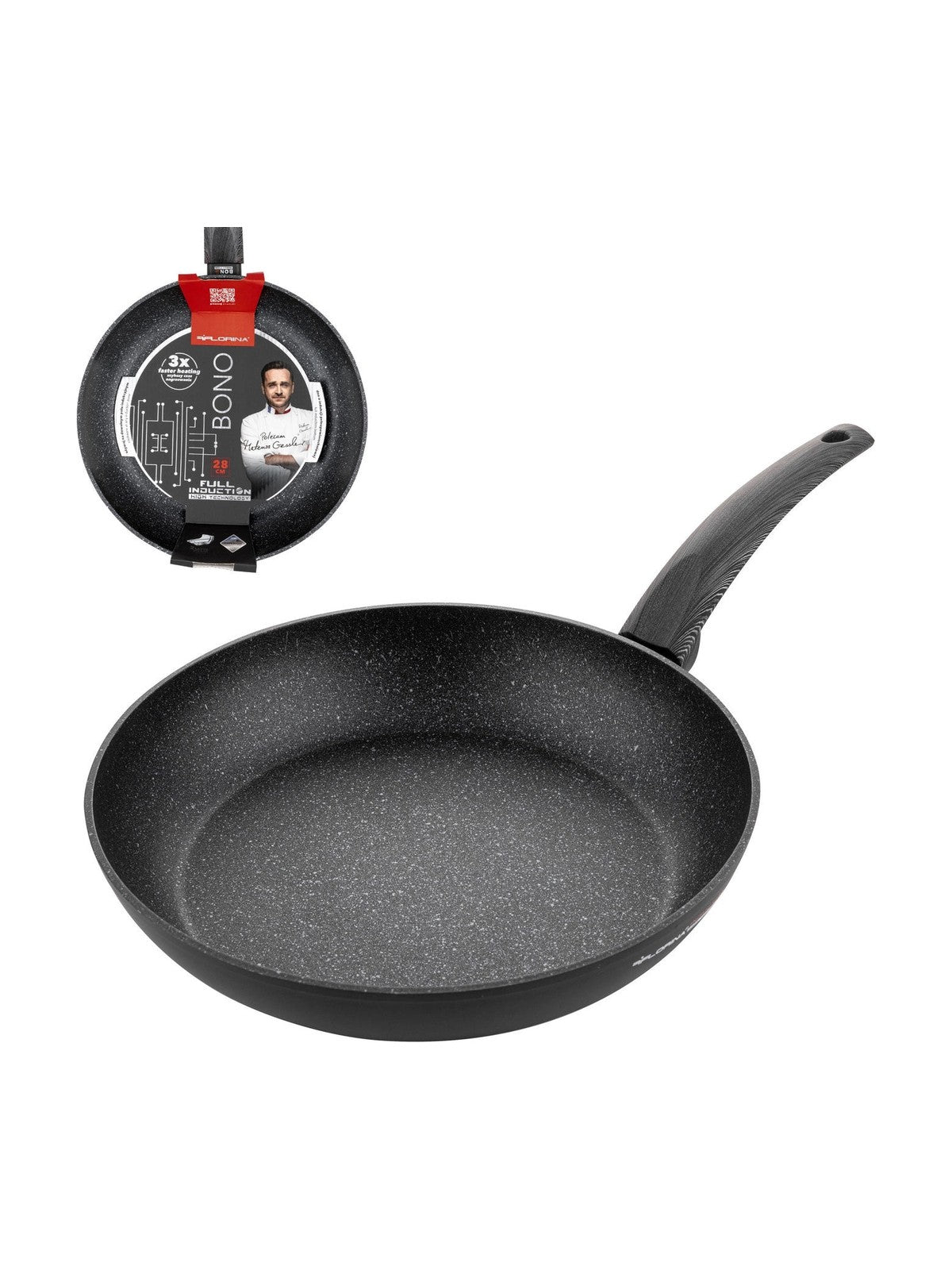 Patelnia aluminiowa bono 28cm mg v.2
