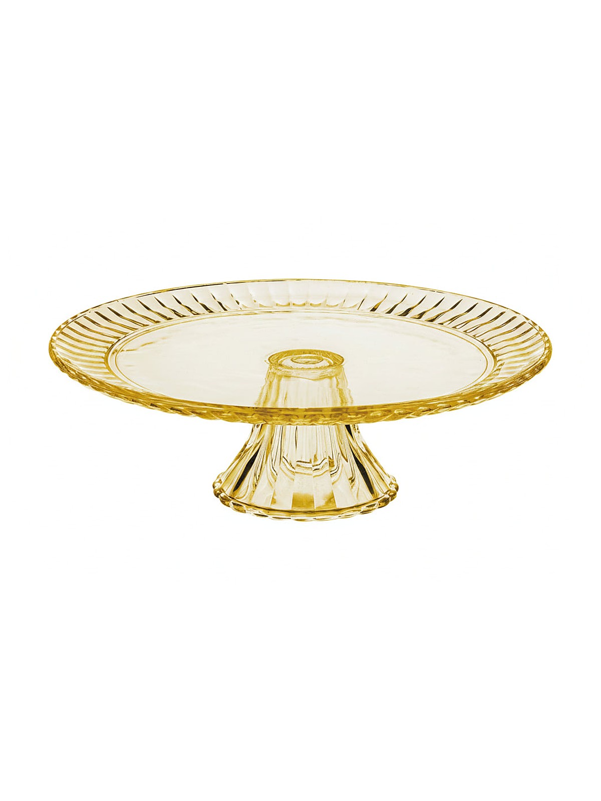PATERA SZKLANA SORRENTO 31CM ŻÓŁTA