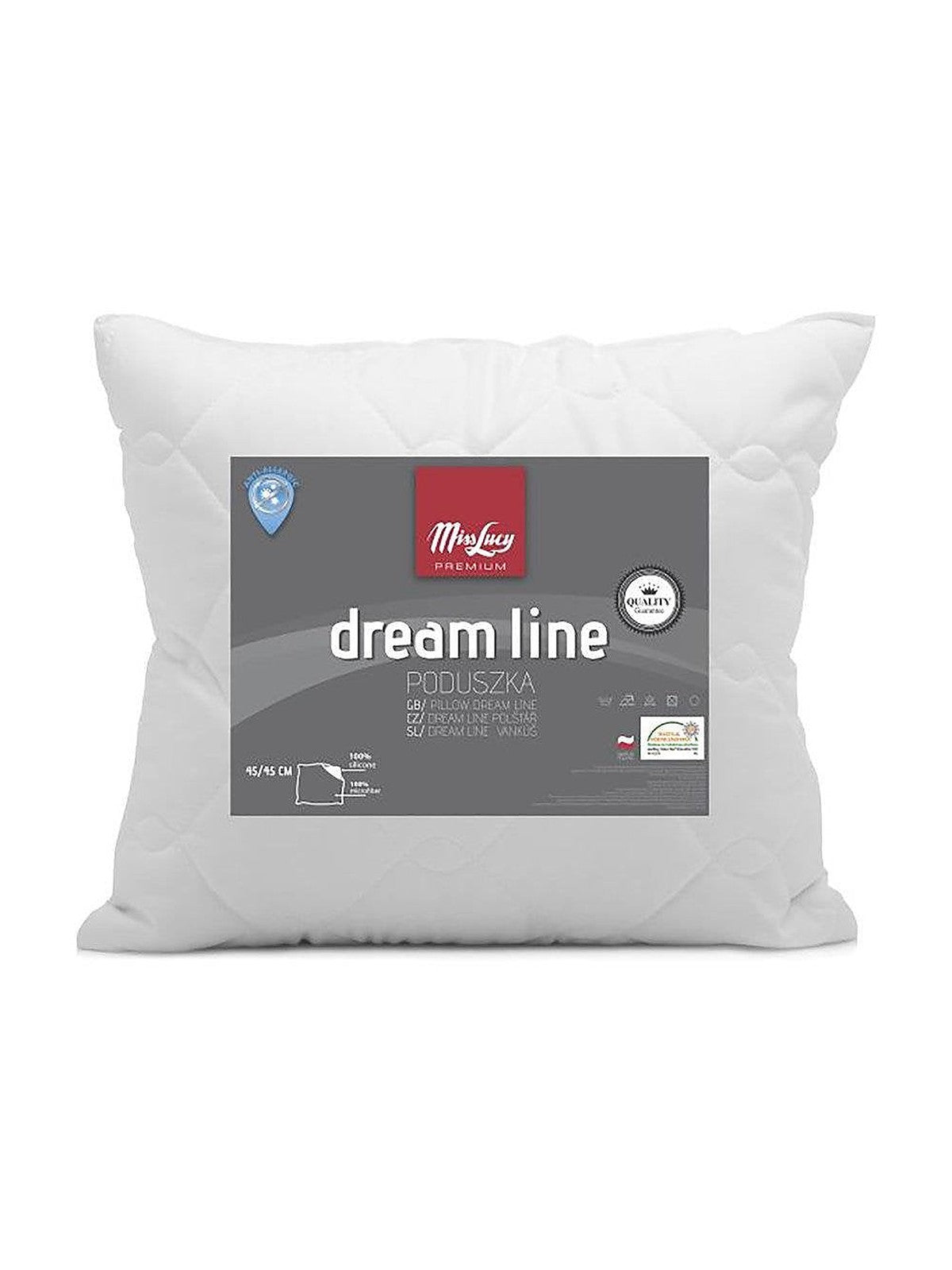 Poduszka silikon dream line biała 45x45cm