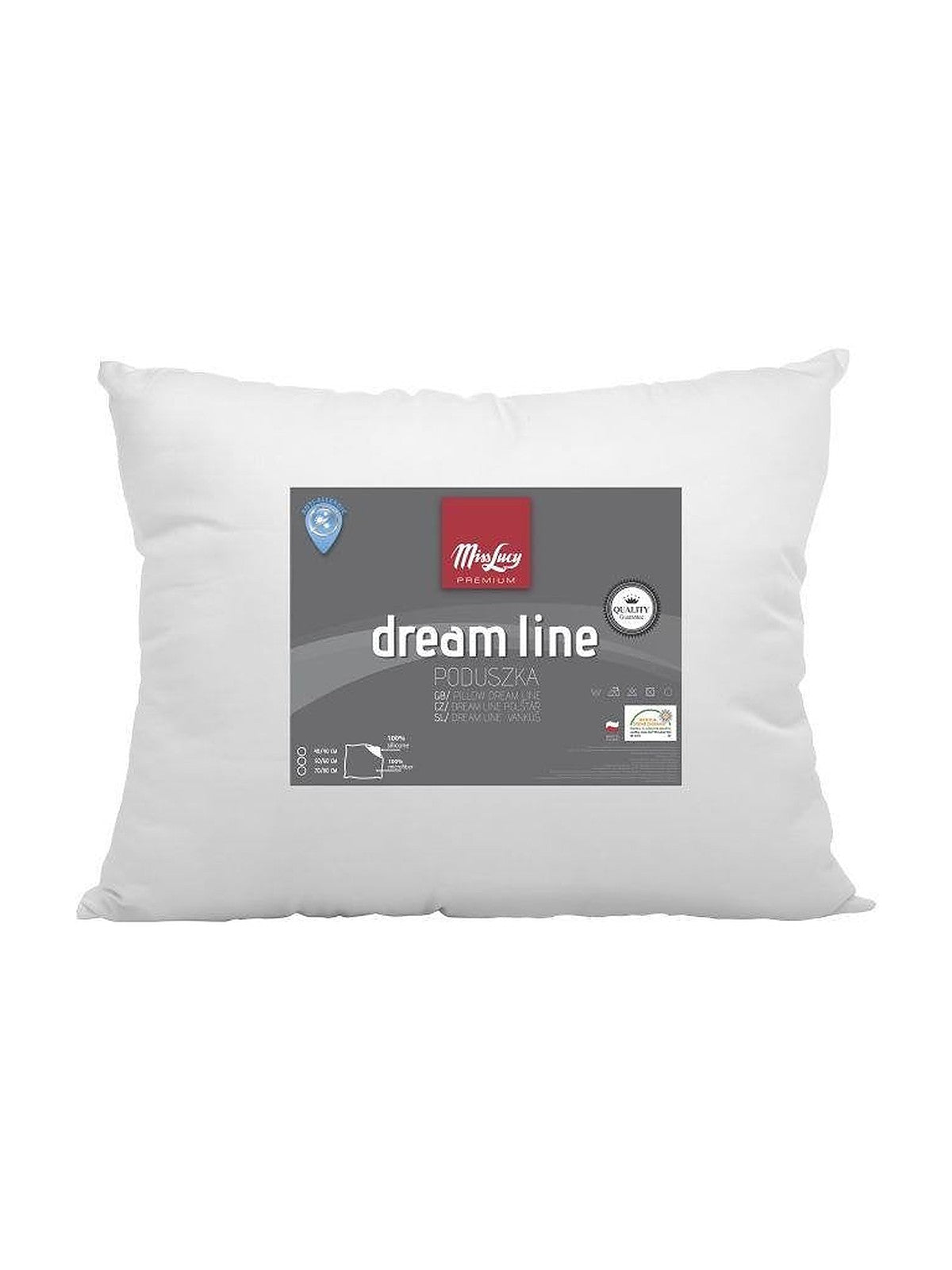 Poduszka silikon dream line biała 50x60cm