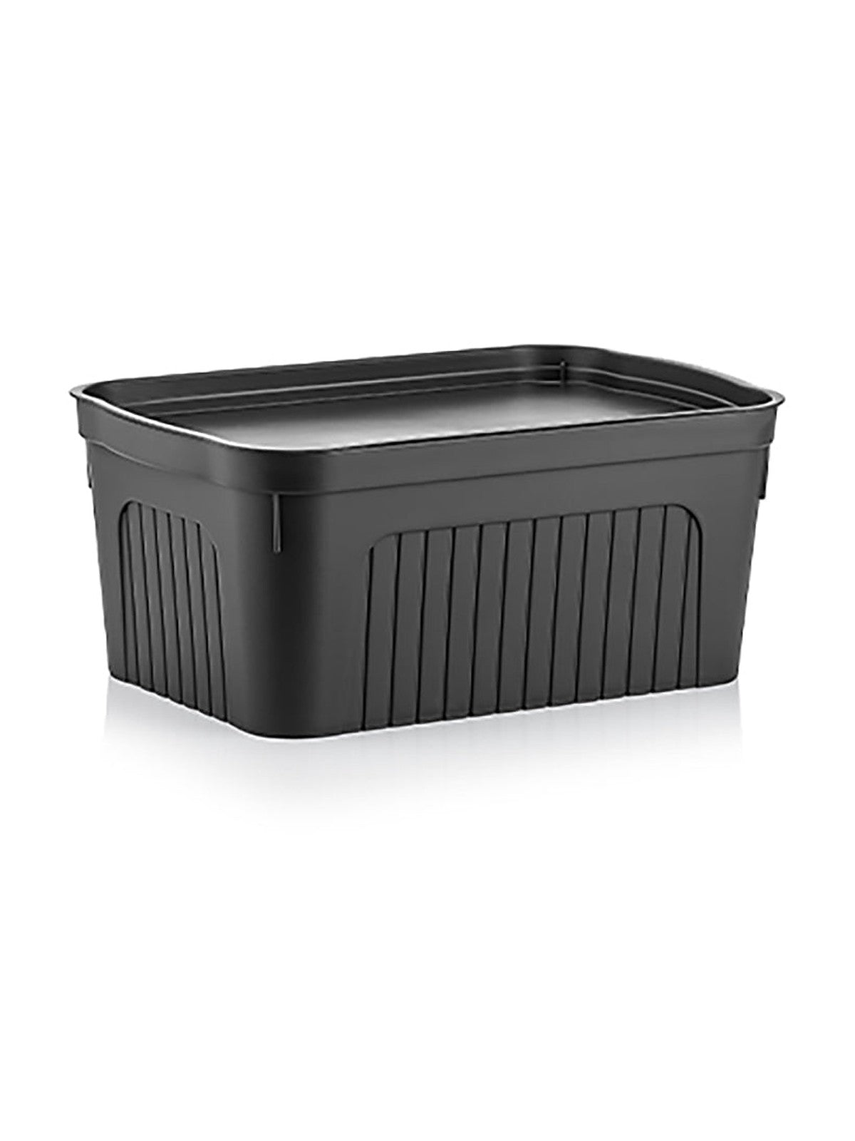 POJEMNIK DO PRZECHOWYWANIA PLASTIKOWY BINIO 8L ANTRACYTOWY