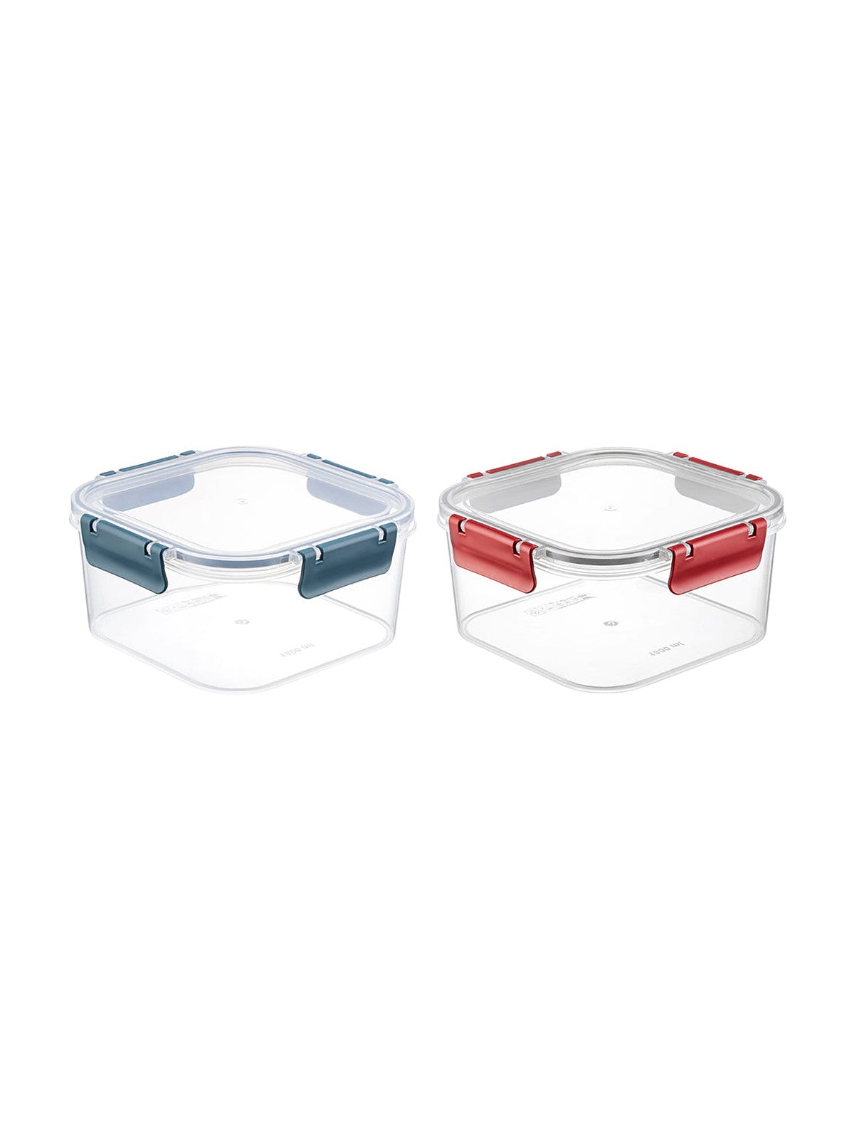 Pojemnik do żywności plastikowy kwadratowy clip guard 1,8l mix2