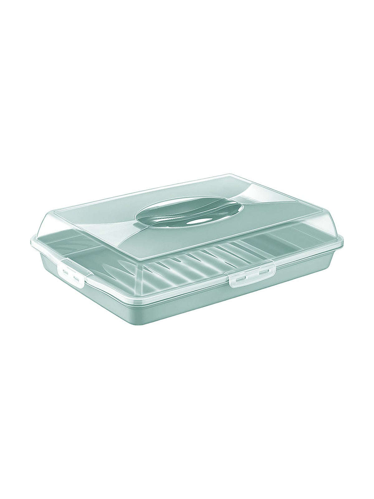 Pojemnik na ciasto plastikowy prostokątny orio 45x31x10cm zielony