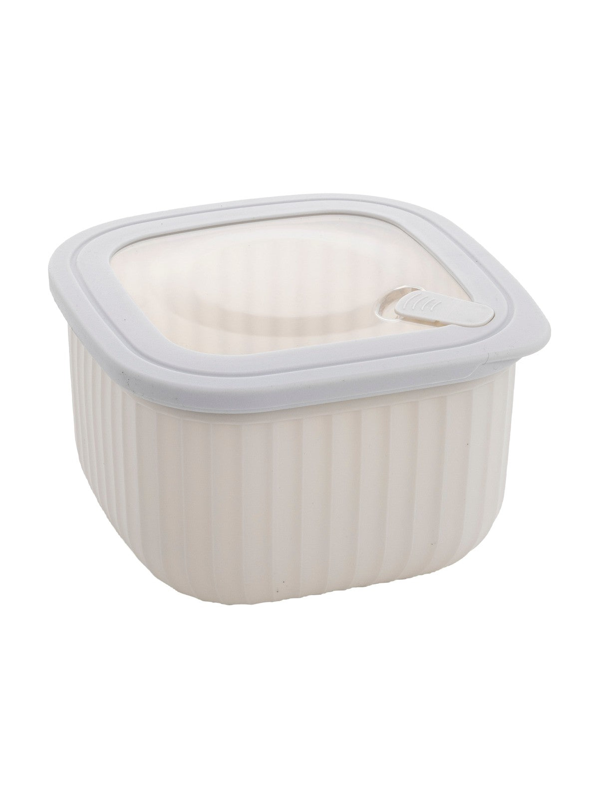 POJEMNIK PLASTIKOWY KWADRATOWY VINCENT 1,4L SZARY