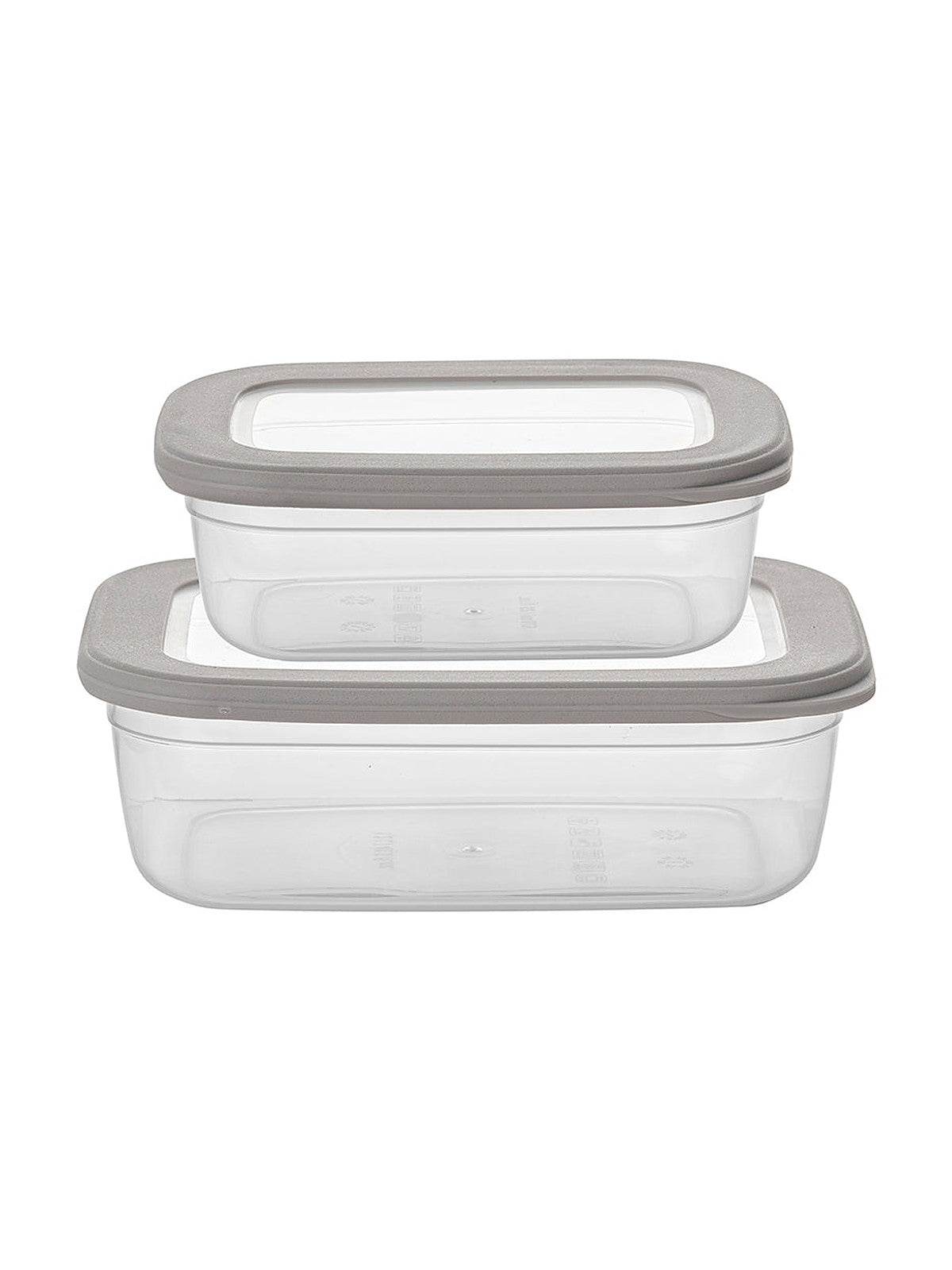 POJEMNIKI DO ŻYWNOŚCI PLASTIKOWE PROSTOKĄTNE FOODIE KPL. 2SZT. 670ML 1,2L