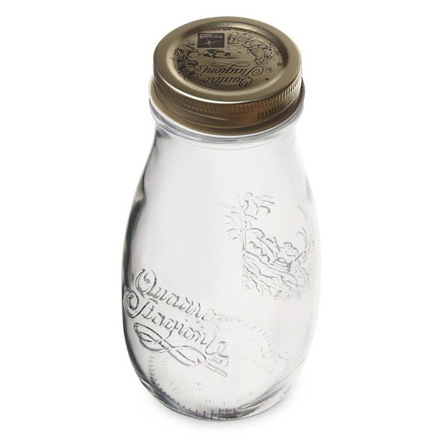 Zestaw 4 butelek do smoothie Bormioli Quattro Stagioni 410 ml