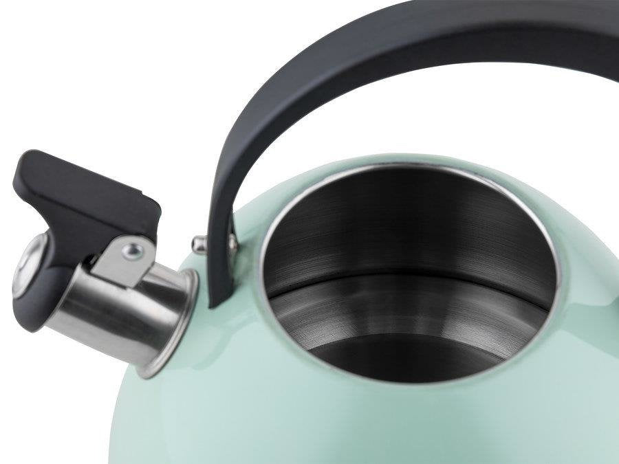 Czajnik z gwizdkiem Florina Brillo miętowy 2,5l
