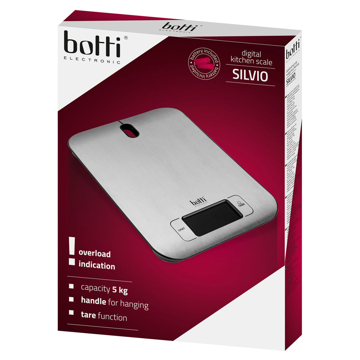 Waga kuchenna Botti Electronic Silvio 2 - 5000 g