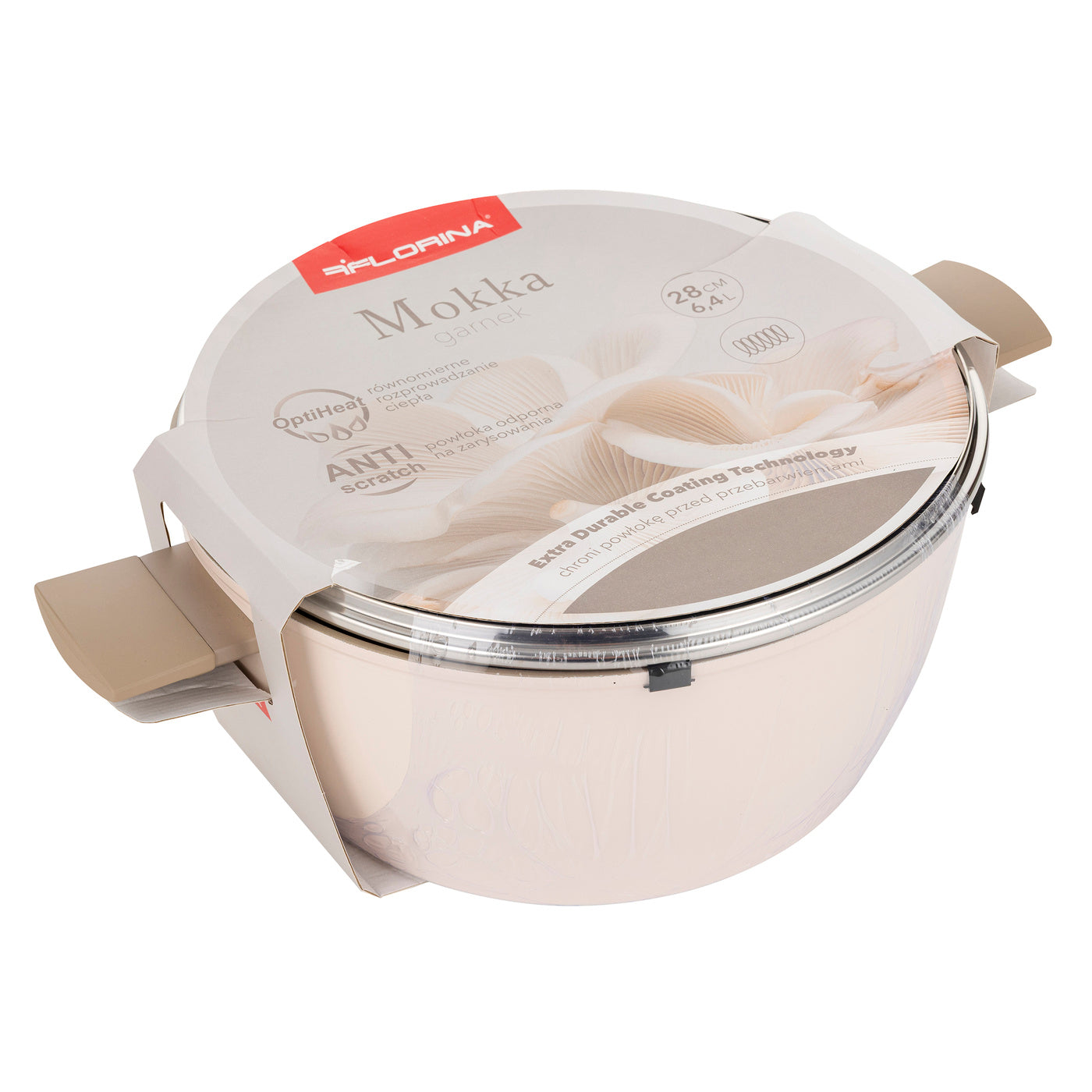 Garnek aluminiowy Florina Mokka 28 cm 6,4 l