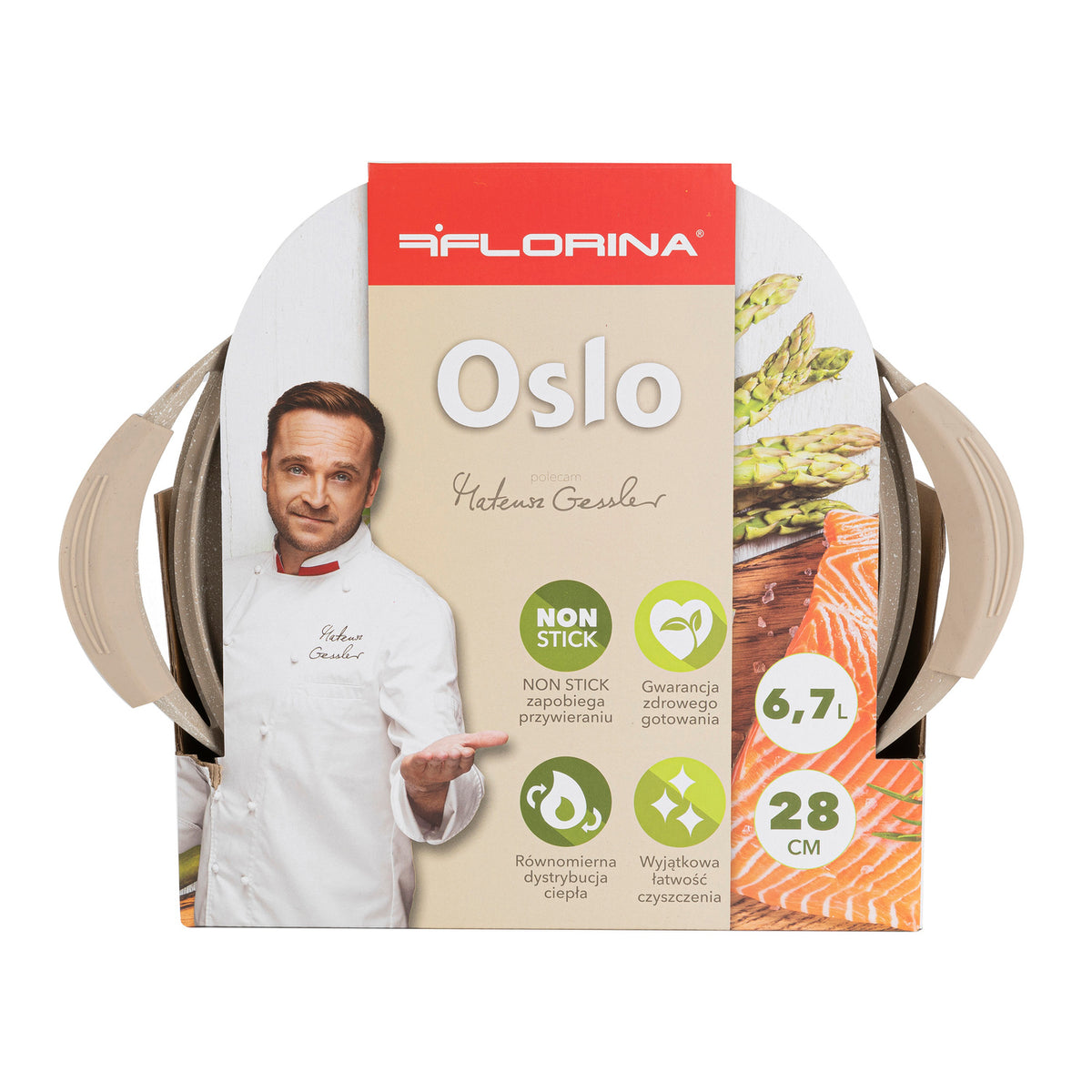 Garnek aluminiowy Florina Oslo 28 cm 6,7 l