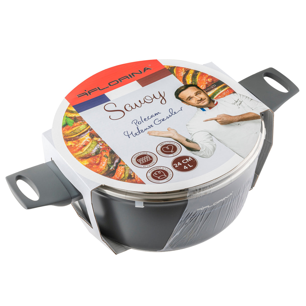 Garnek aluminiowy Florina Savoy by Mateusz Gessler 24 cm 4 l