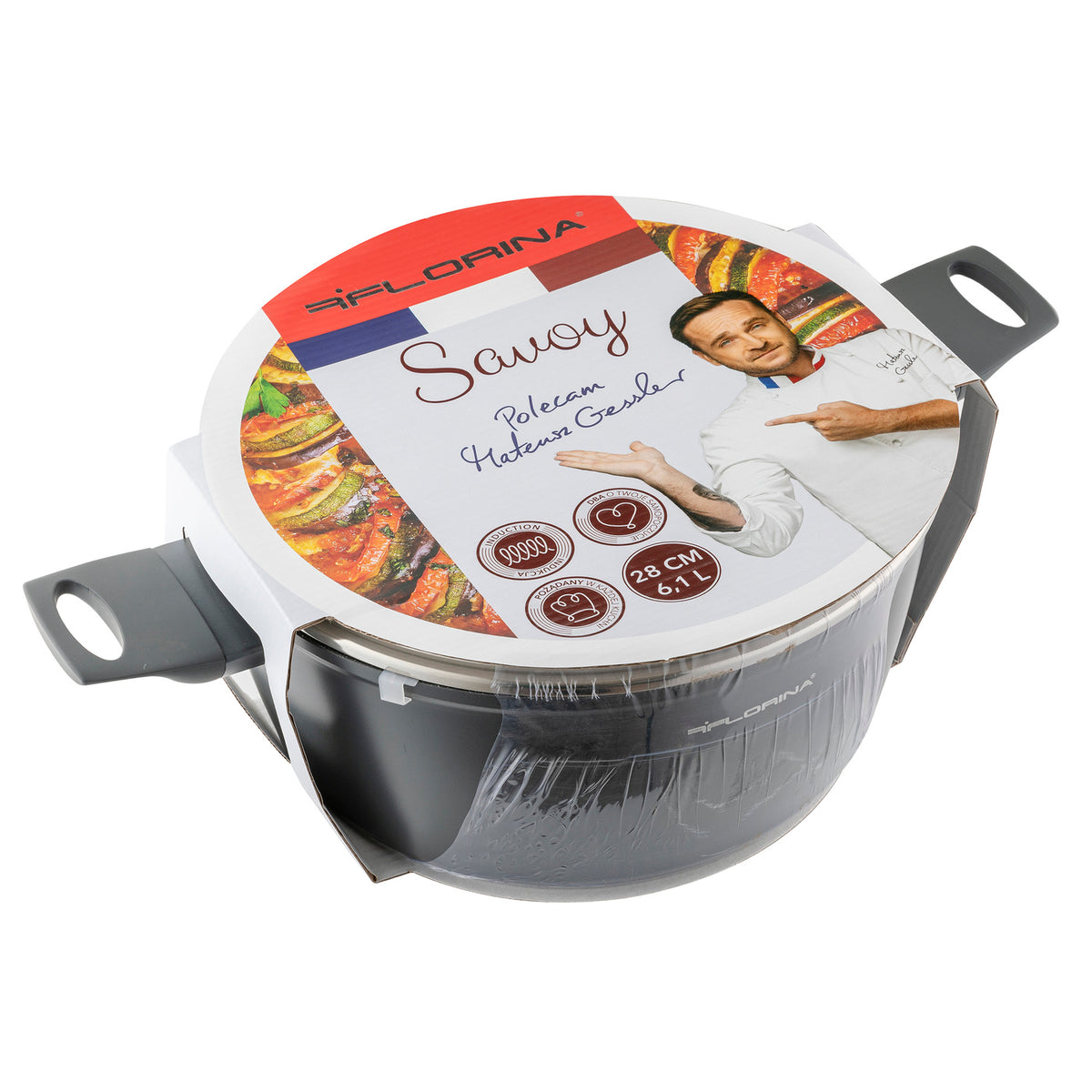 Garnek aluminiowy Florina Savoy by Mateusz Gessler 28 cm 6,5 l