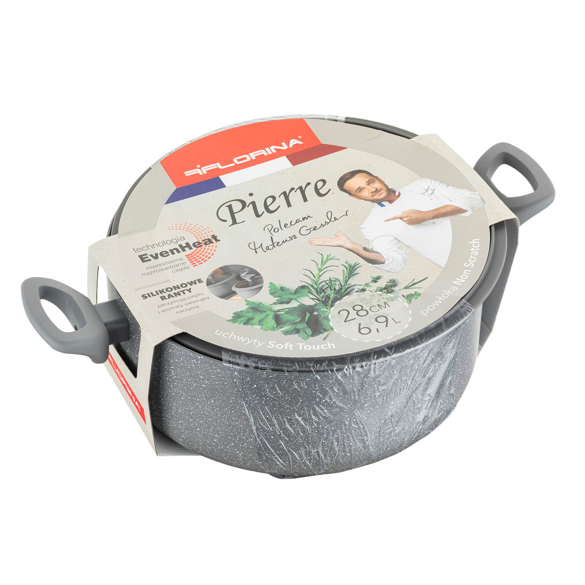 Garnek aluminiowy Pierre 28 cm 6,9 l by Mateusz Gessler