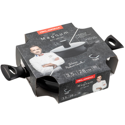 Garnek aluminiowy niski Florina Magnum 28 cm 3,5 l