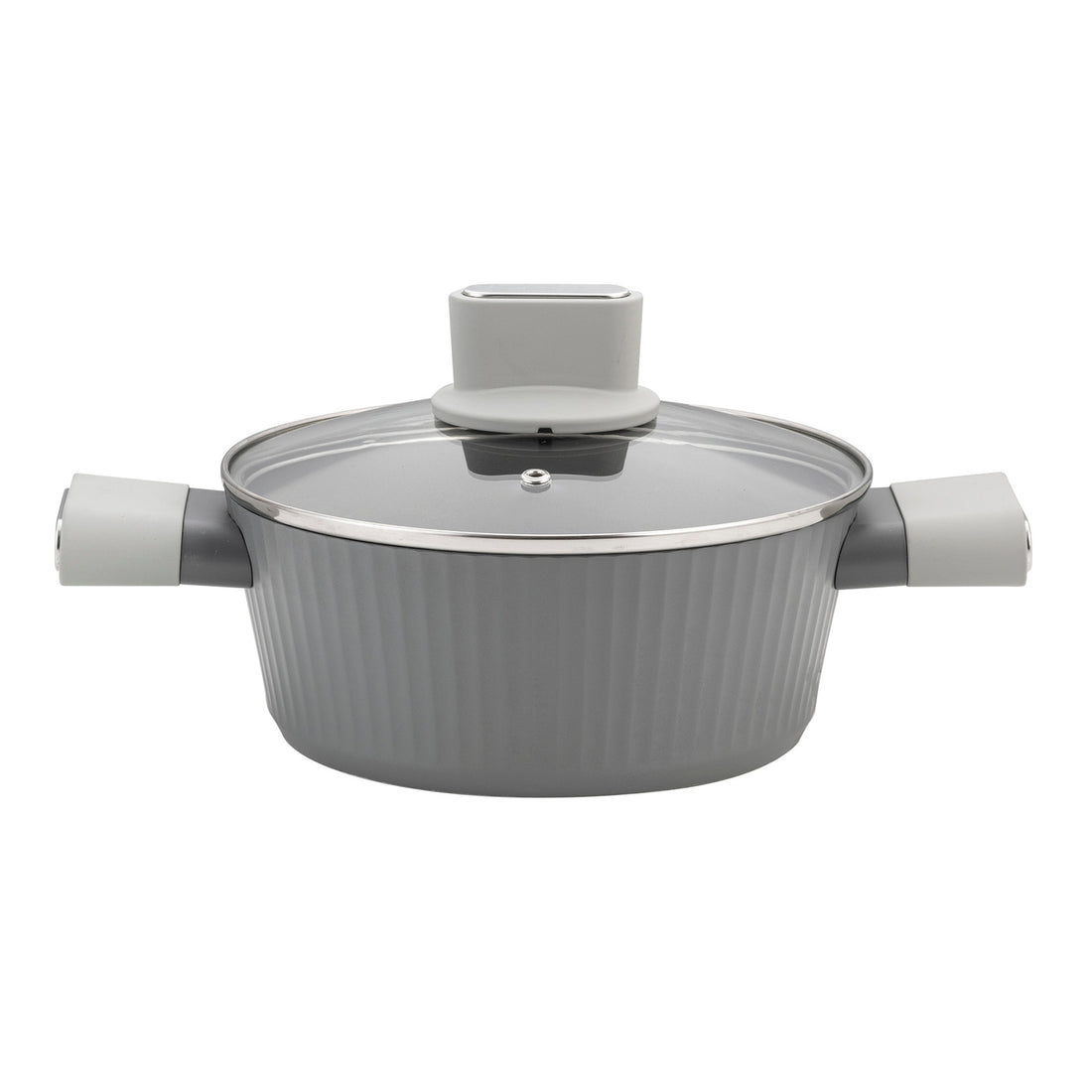 Garnek aluminiowy z pokrywką Florina Serrano 20 cm 2,1 l