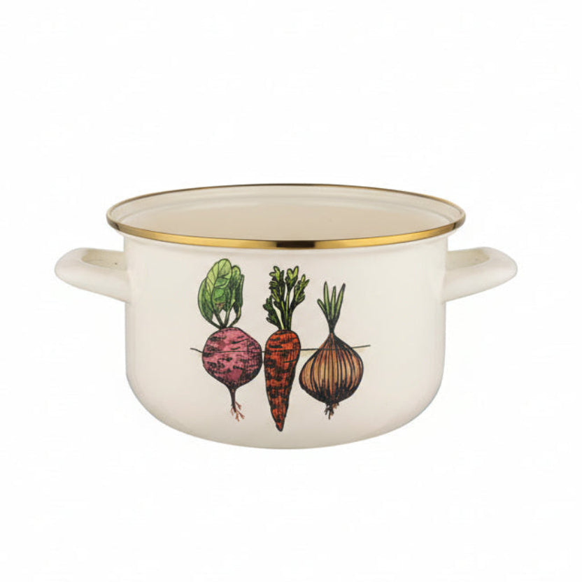 Garnek emaliowany warzywka 18 cm 3 l