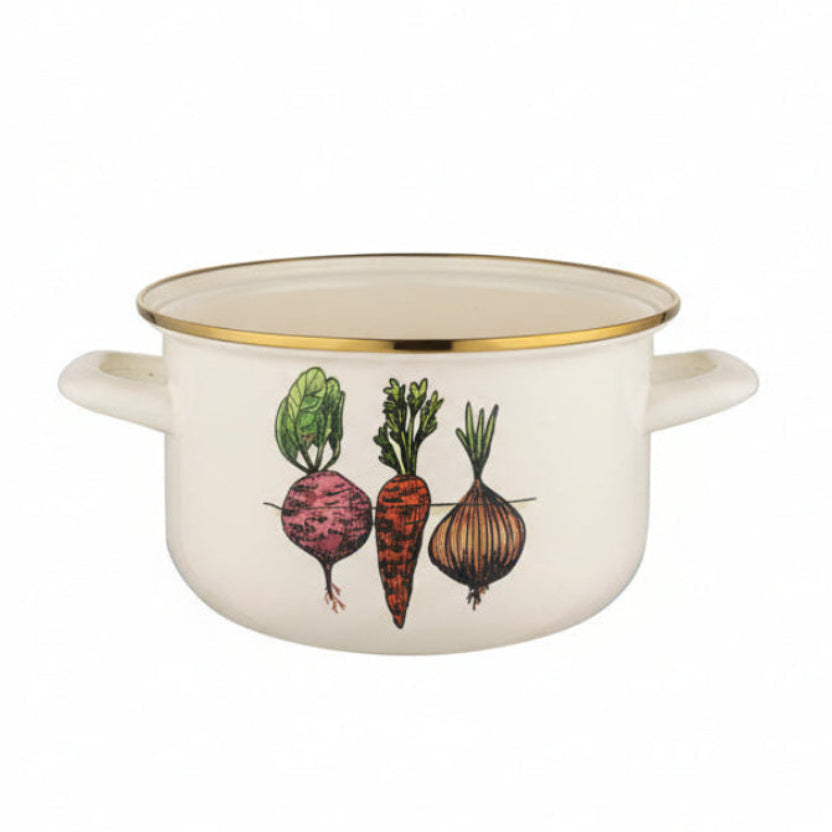 Garnek emaliowany warzywka 16 cm 2 l
