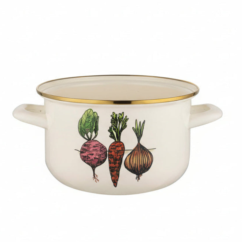 Garnek emaliowany warzywka 20 cm 4,2l