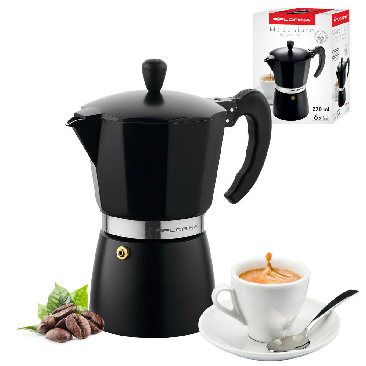 Kawiarka do espresso Florina Macchiato 6 filiżanek