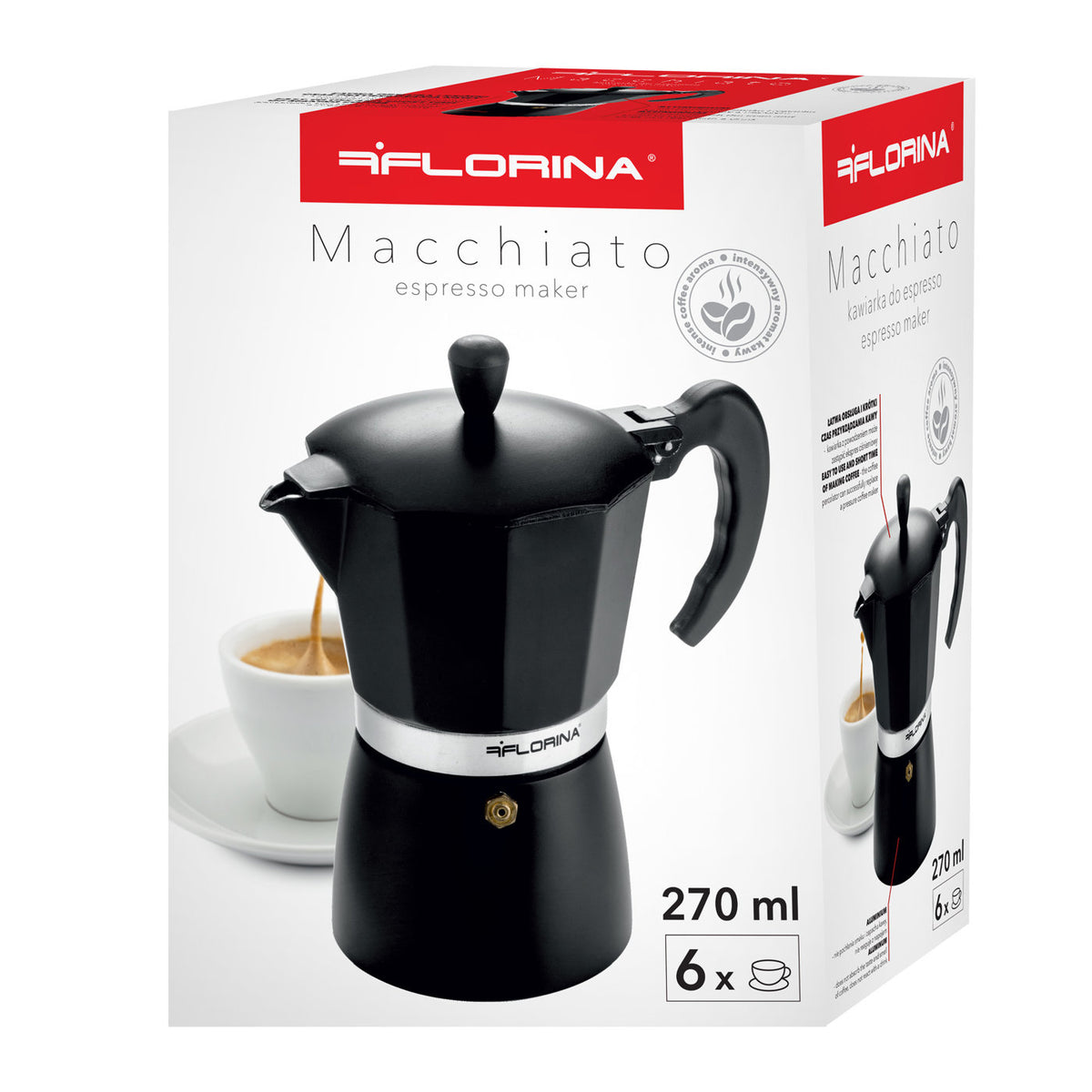 Kawiarka do espresso Florina Macchiato 6 filiżanek