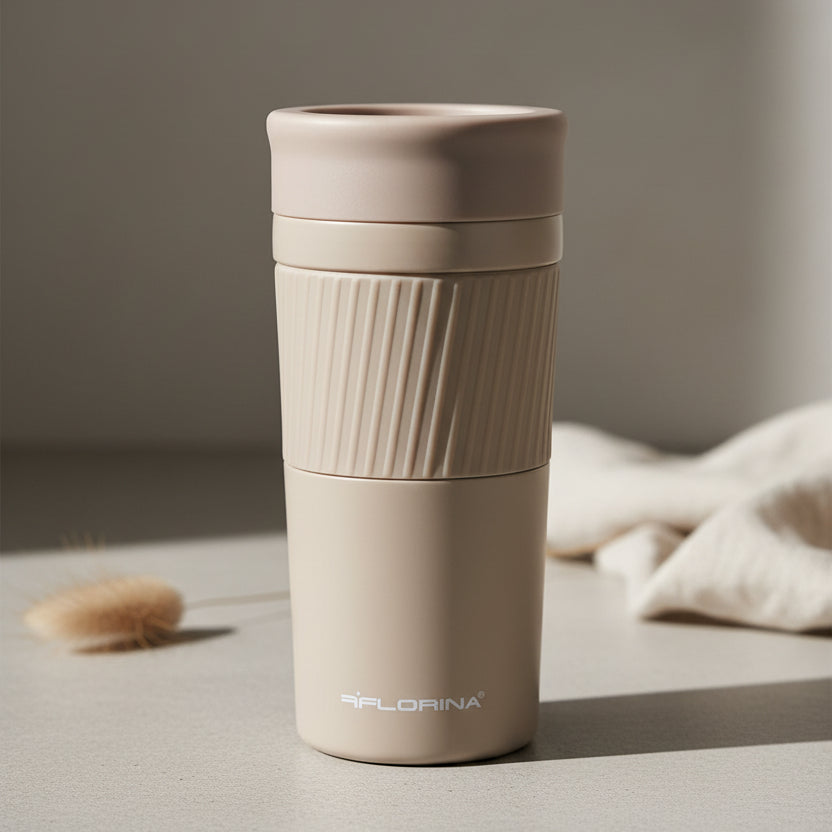 Kubek termiczny Florina Cortado Dark Beige 420 ml
