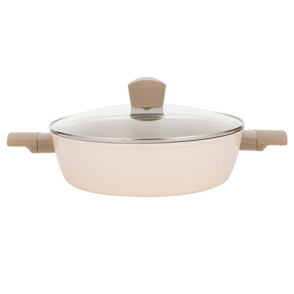 Patelnia głęboka aluminiowa Florina Mokka 28 cm 3,3 l