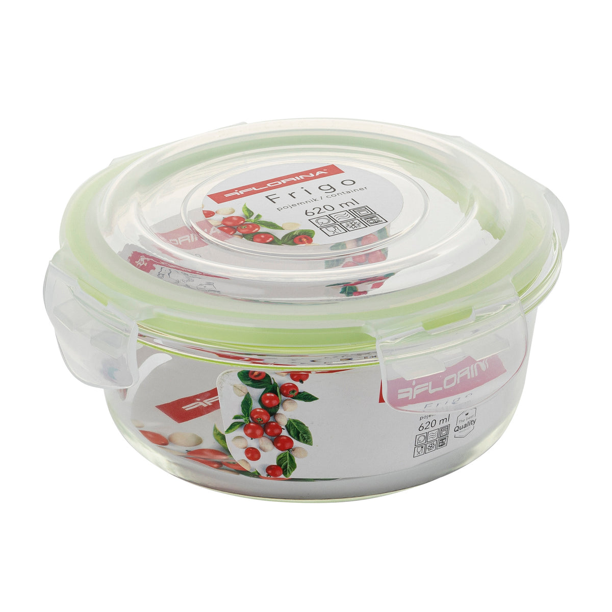 Pojemnik do żywności Florina Frigo szklany 620 ml okrągły