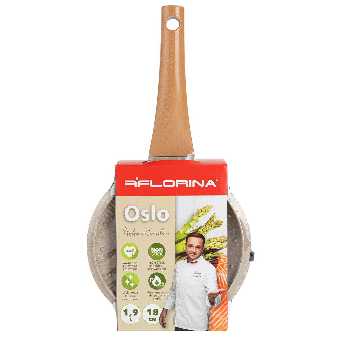 Rondel aluminiowy Florina Oslo 18 cm 1,9 l